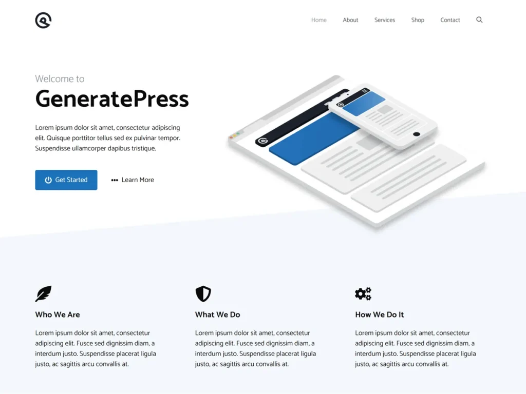 Top 6 Free WordPress Themes for Beginners (Elementor & Gutenberg Picks) 4 GeneratePress Theme – lightweight and performance-focused WordPress theme for Elementor