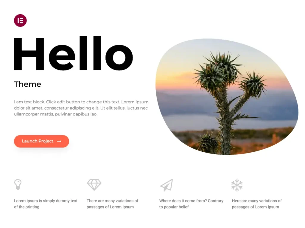 Top 6 Free WordPress Themes for Beginners (Elementor & Gutenberg Picks) 1 Elementor Hello Theme – minimal and lightweight WordPress theme for Elementor websites