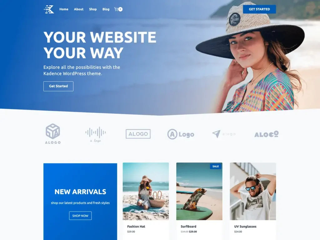 Top 6 Free WordPress Themes for Beginners (Elementor & Gutenberg Picks) 2 Kadence Theme – flexible and fast free WordPress theme compatible with Elementor
