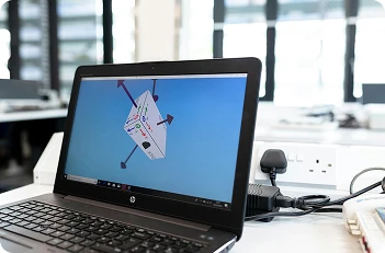 a laptop screen for designing job