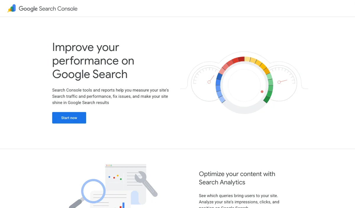 WordPress SEO for Beginners: A Simple Starter Guide 1 Google Search Console overview page, the free tool for checking indexing and search performance
