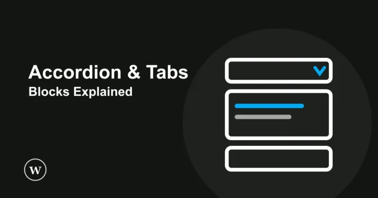 Kadence Accordion and Tabs blocks, organize content without extra plugins