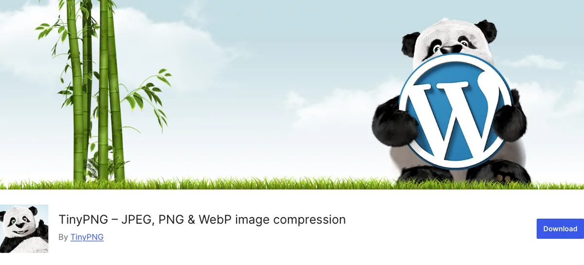 Top 6 Image Optimization Plugins for WordPress 6 TinyPNG JPEG PNG and WebP compression plugin page on WordPress.org