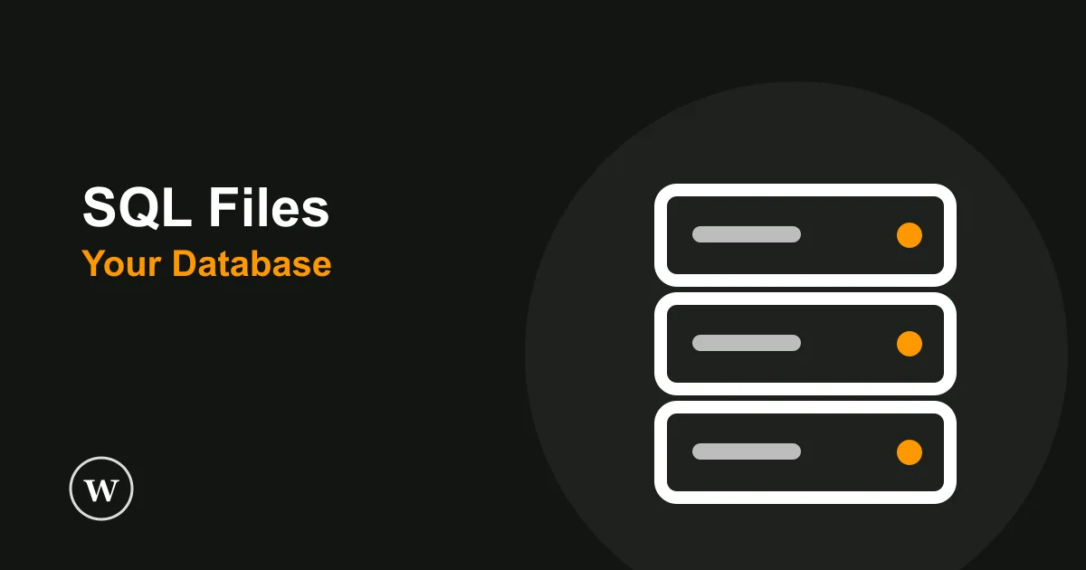 A WordPress SQL file holding a database export, explained for beginners