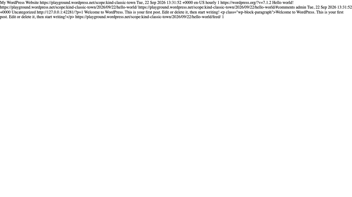 What Is an XML File? A Plain English Guide for WordPress Users 2 A WordPress RSS feed shown as XML in a web browser